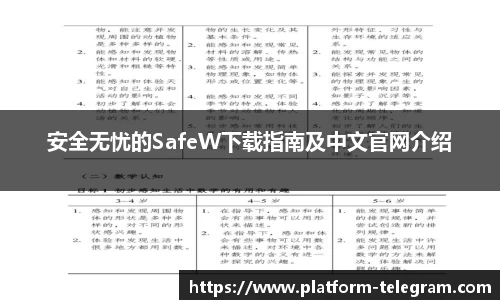 安全无忧的SafeW下载指南及中文官网介绍